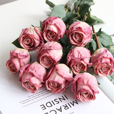 pink artificial roses