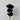 Bunny Tails, Black, 1 Bunch 60 items