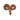 Natual Palm Rings, Natural Brown, 1 PCS