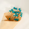 Gomphrena Flower, Preserved, Blue