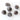 dried pine cones silver
