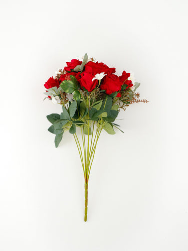 red artificial rose bouquet 3